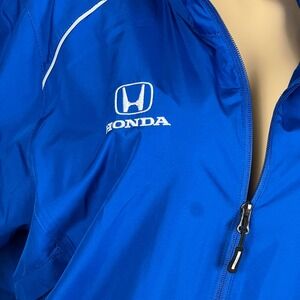 Honda Jacket XXL  Core365 Windbreaker Royal Blue Logo Drawstring